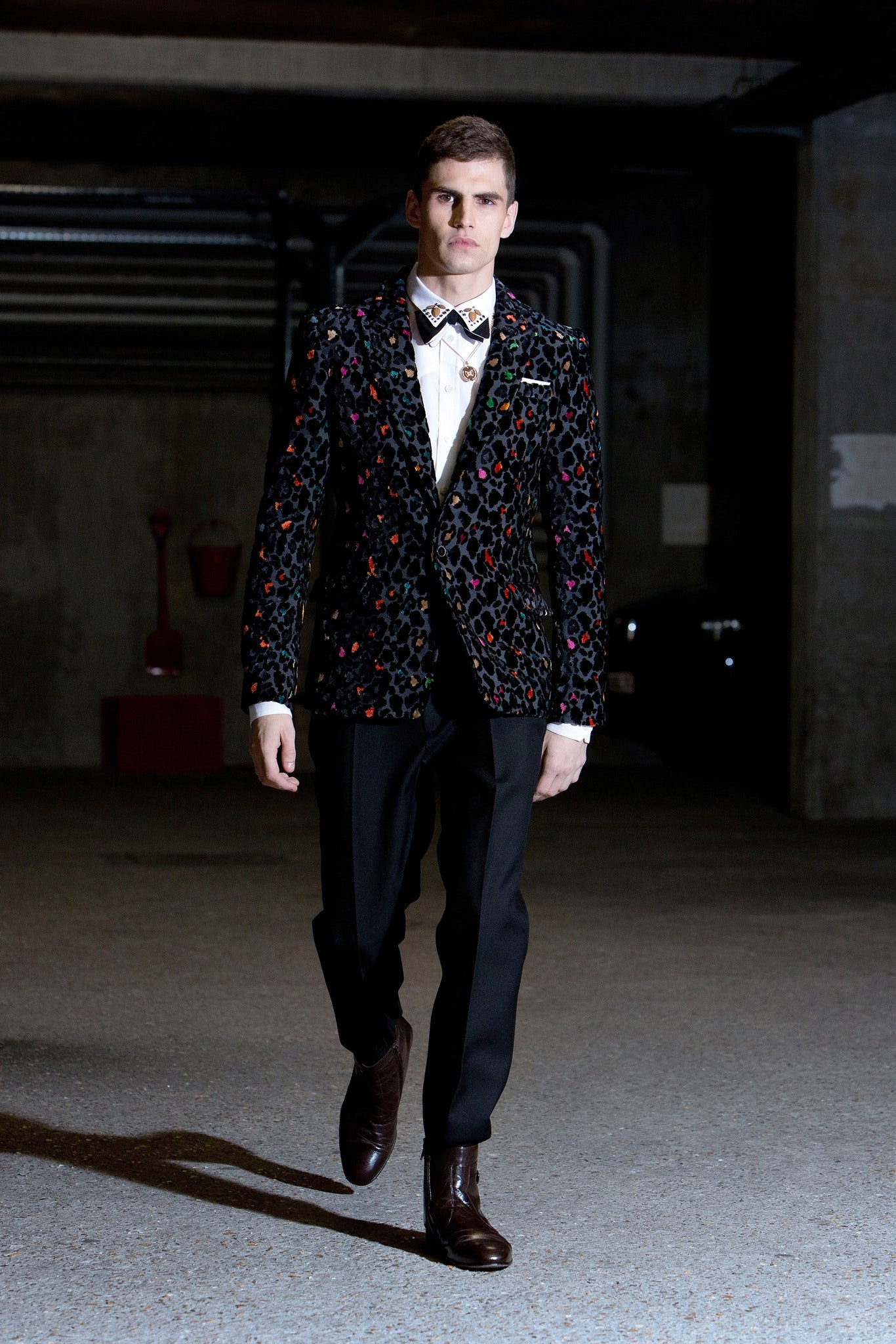 black velvet embroidered blazer