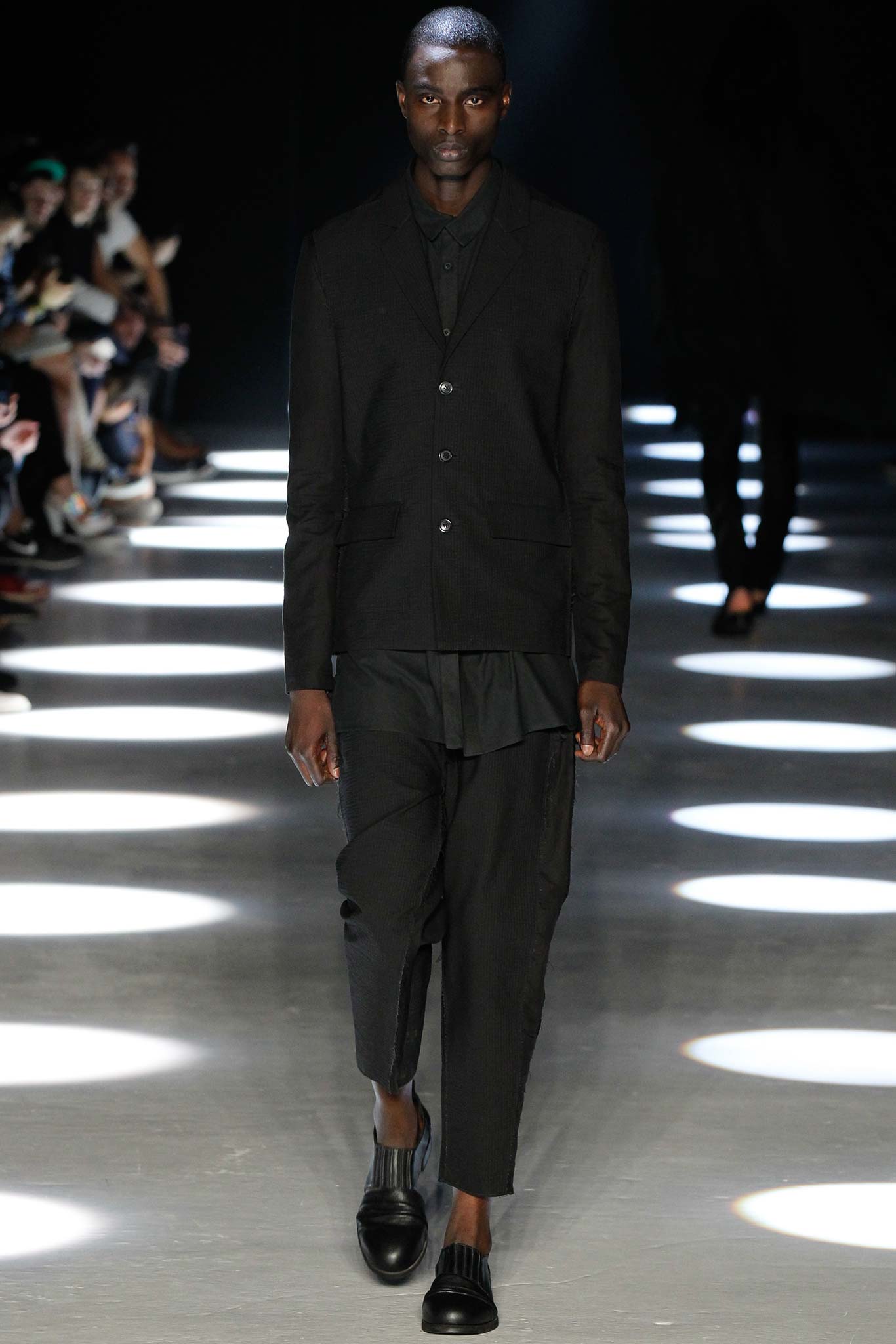 black tailored suit with shoes