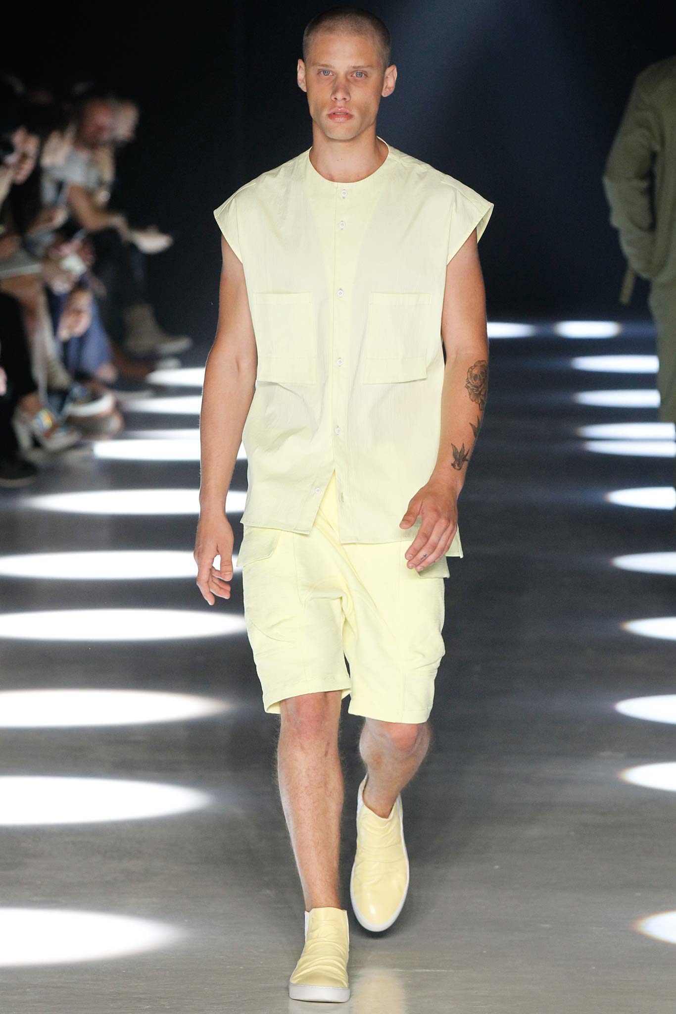 yellow relaxed shirt and shorts