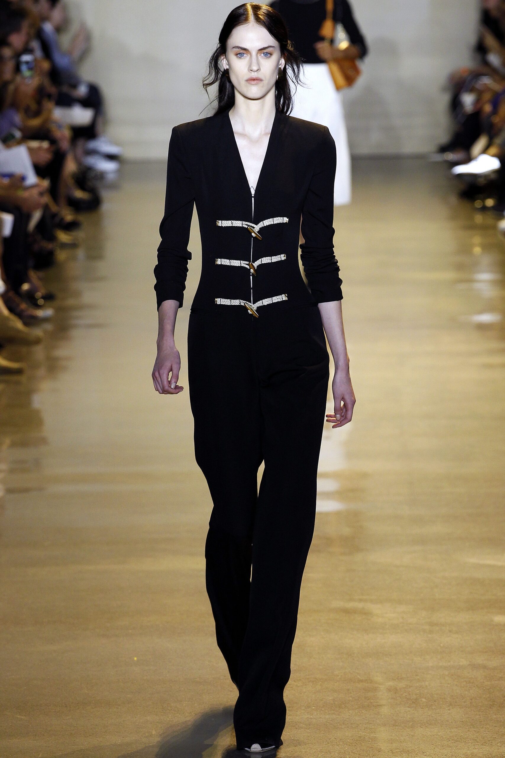 black fitted jumpsuit