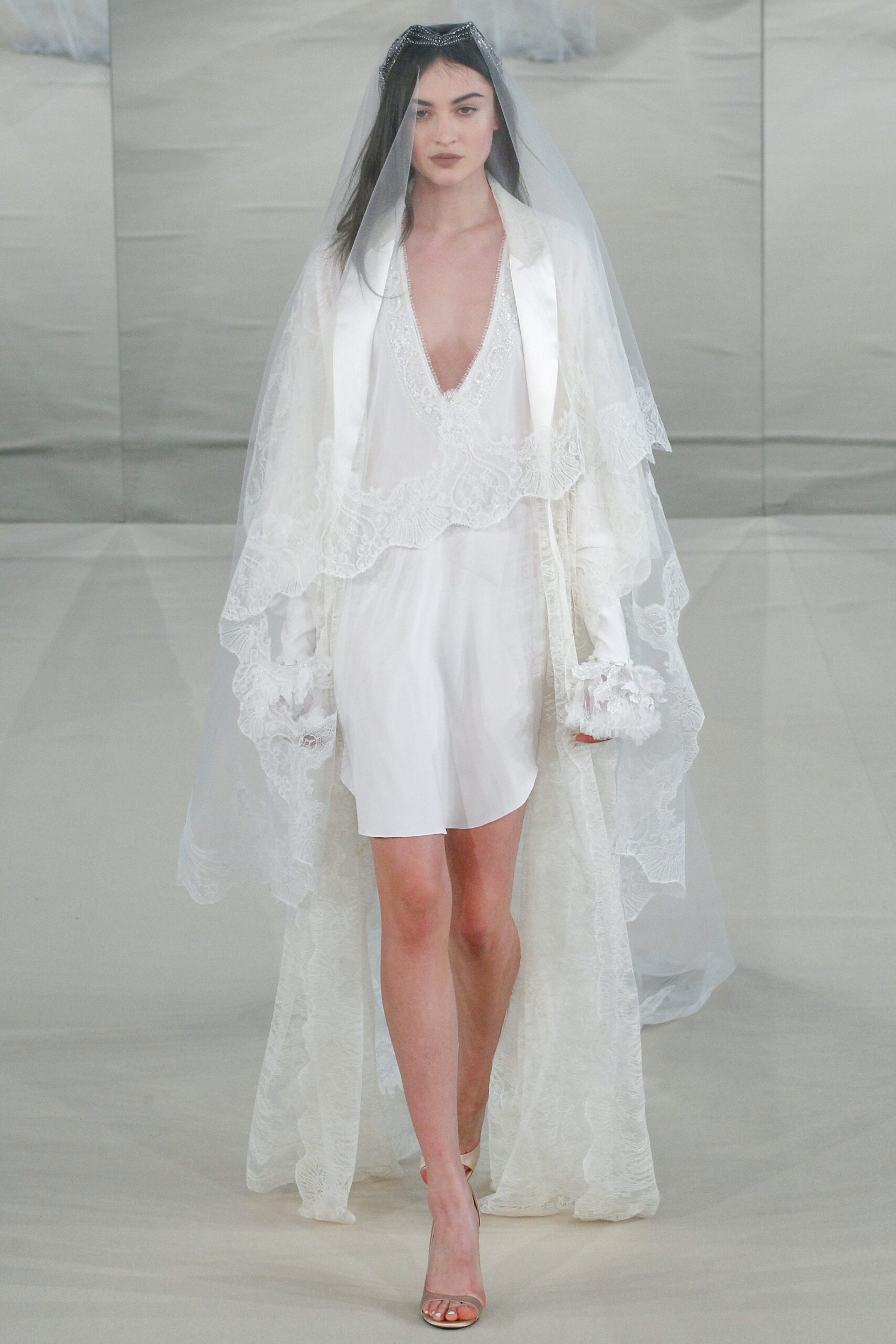 white lace relaxed draped cape