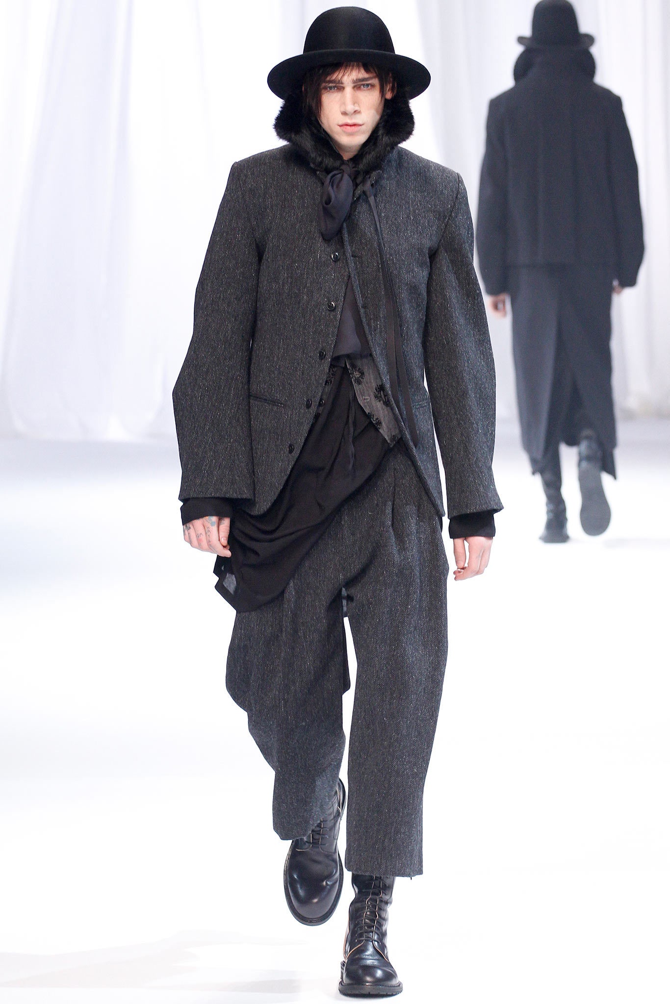 gray wool relaxed jacket