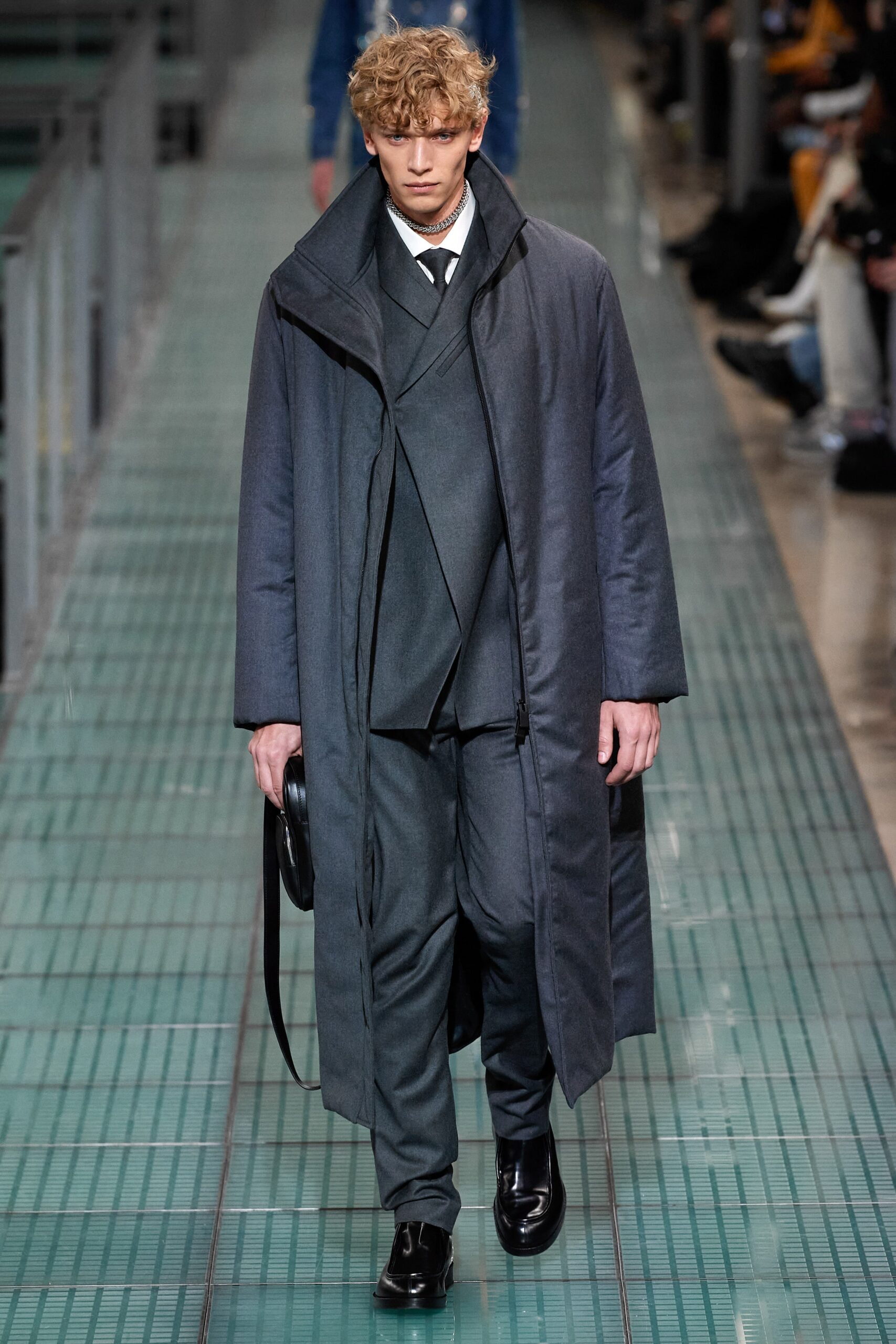 gray wool coat and suit