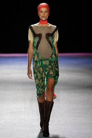 green silk sleeveless v-neck fitted draped flowing dress
