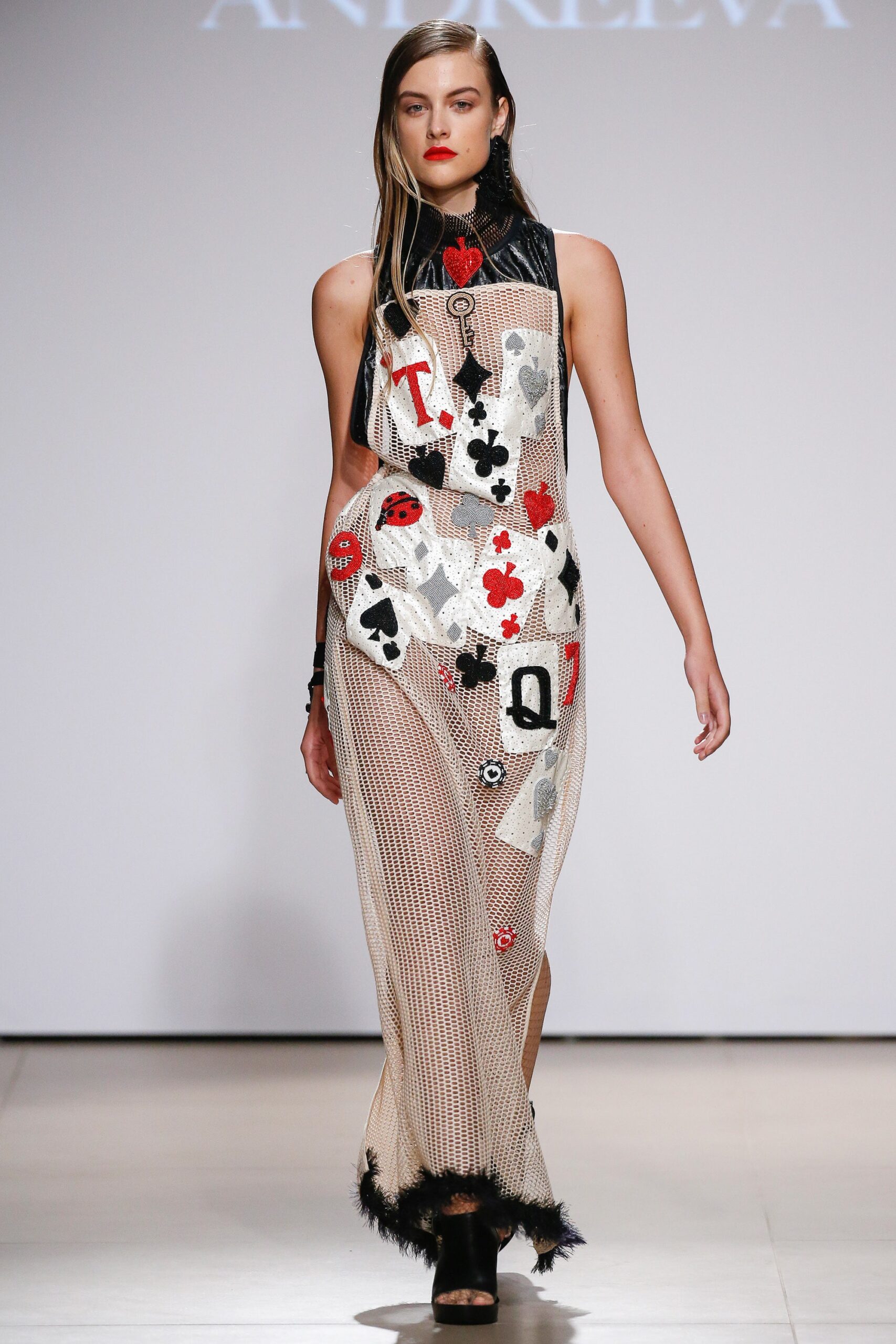 black and white embroidered maxi dress