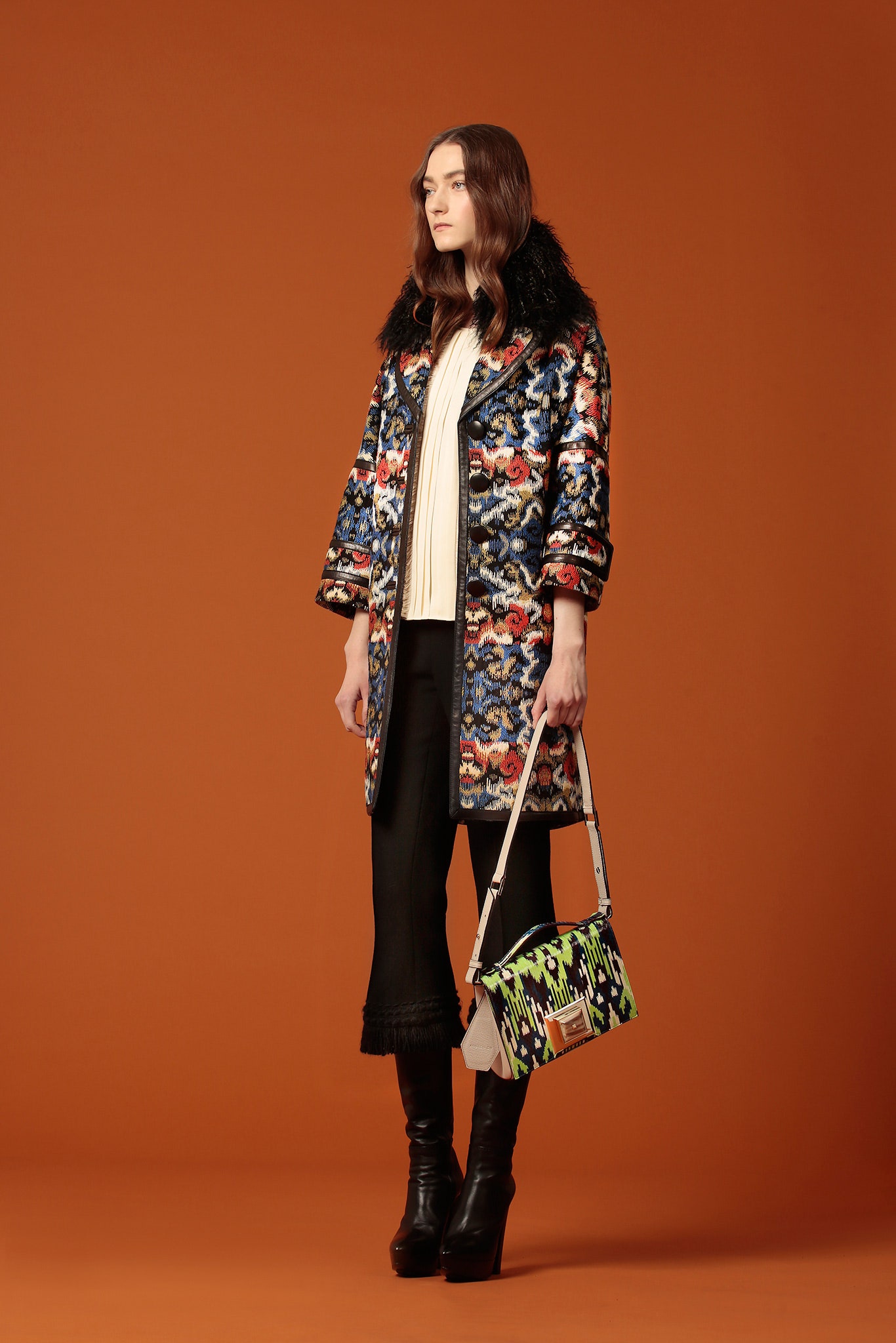 green vinyl printed bag