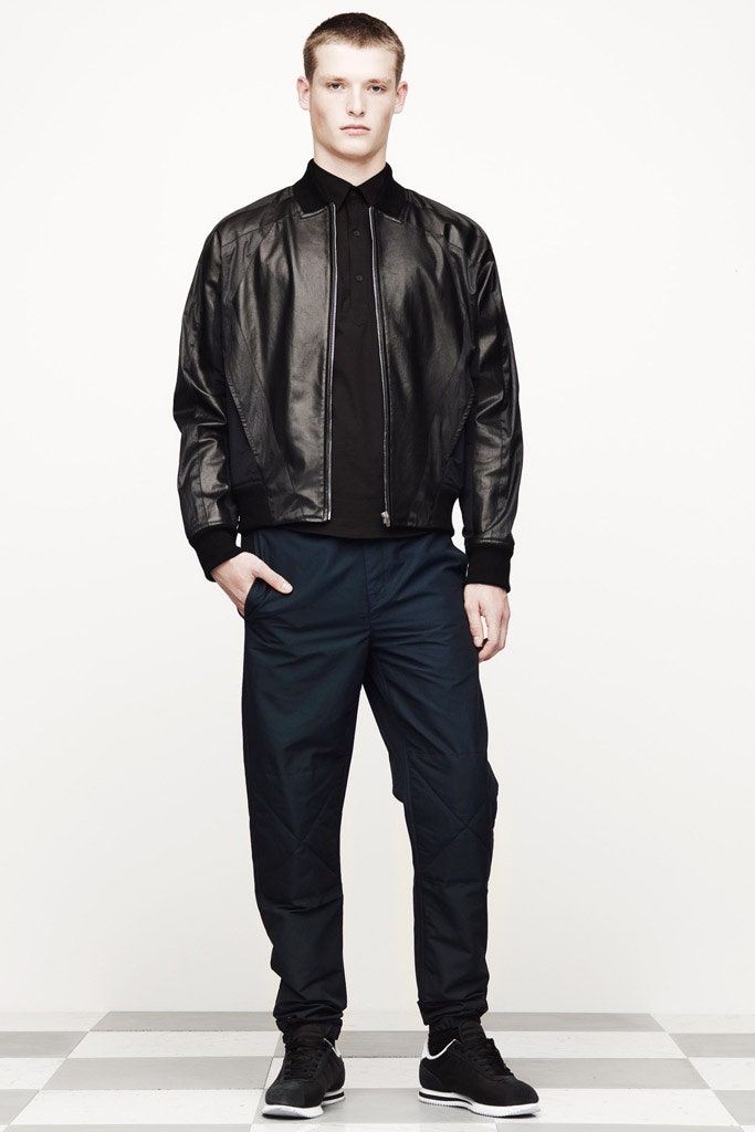 blue cotton relaxed cargo pants