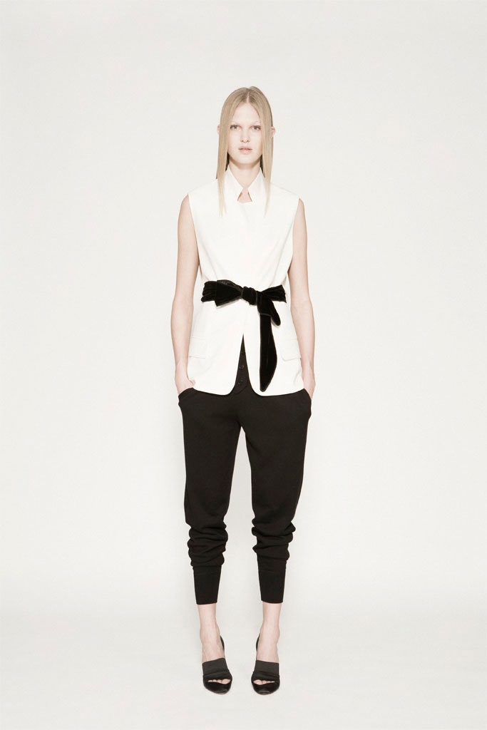 white cotton sleeveless collared fitted belted top