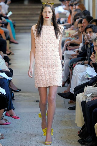 pink cotton sleeveless high-neck fitted quilted mini dress