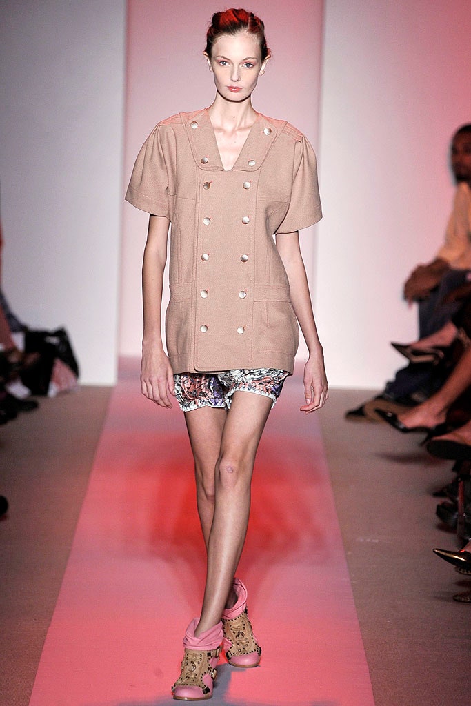 multi cotton fitted flared short shorts
