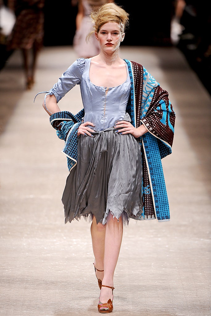 blue cotton relaxed printed cape