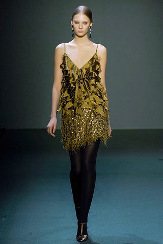 green silk sleeveless dress