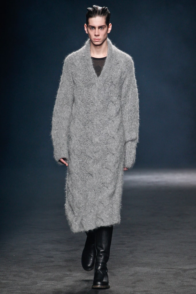 gray wool relaxed coat