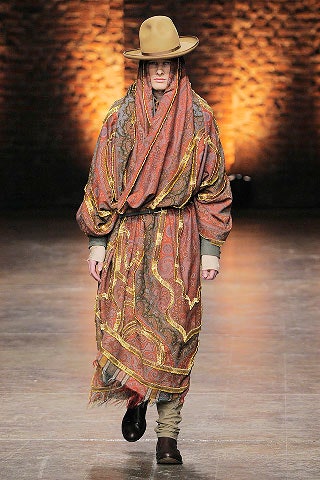 red silk layered maxi dress