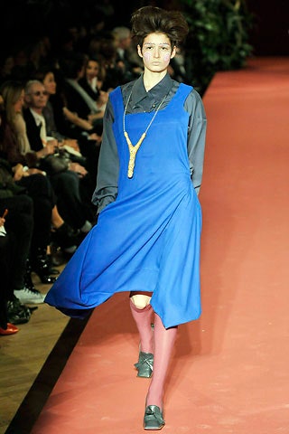 blue relaxed sleeveless dress