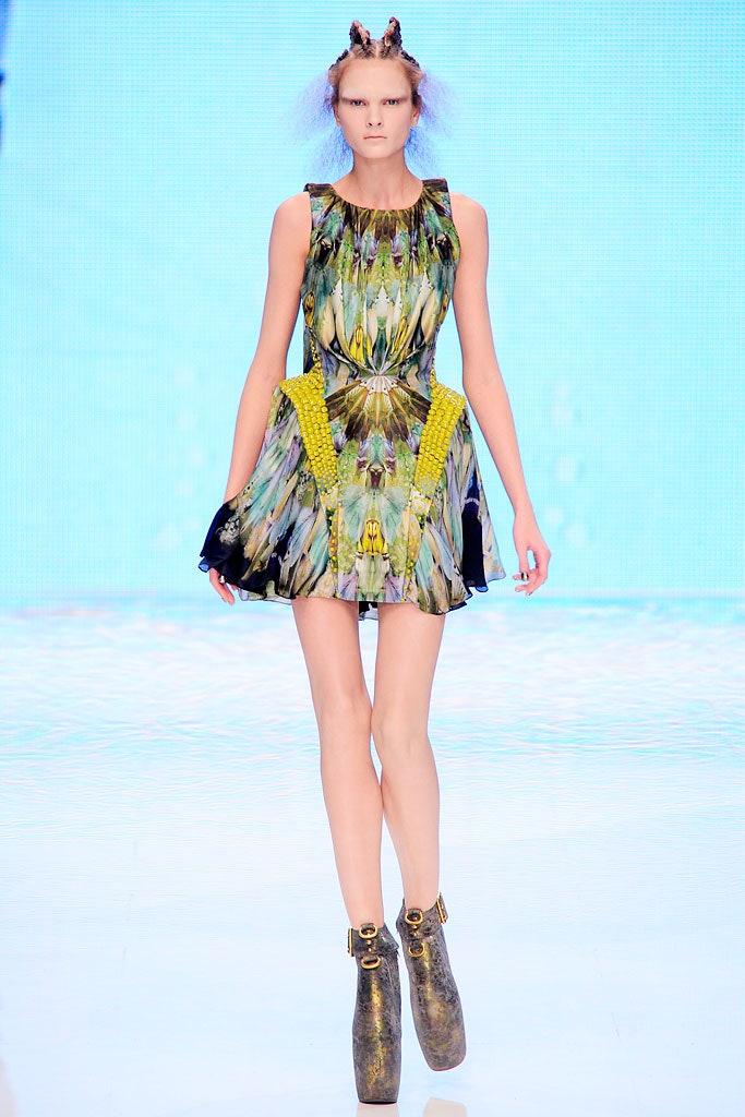 fitted mini dress with pleats