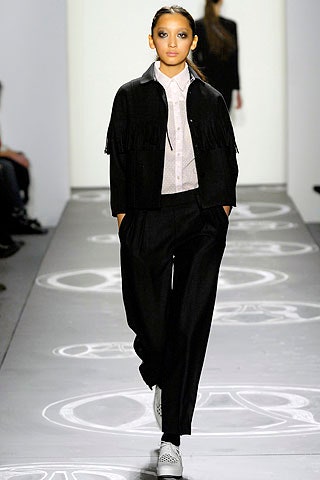 black relaxed jacket with white shirt