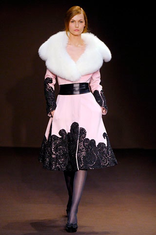 white fur collared oversized coat