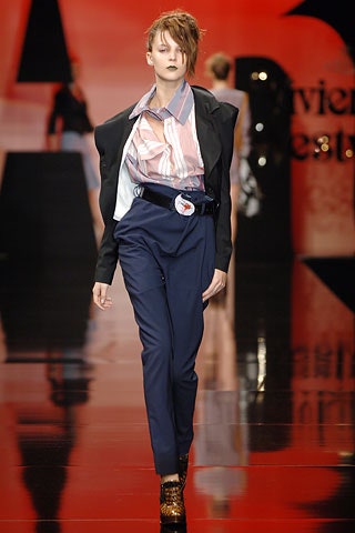 tailored black blazer with relaxed shirt