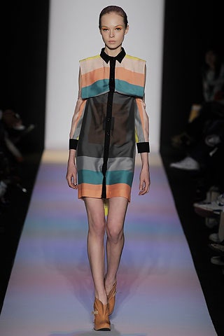 color-blocked silk short dress