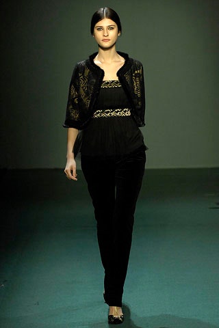 black silk jacket with layered top