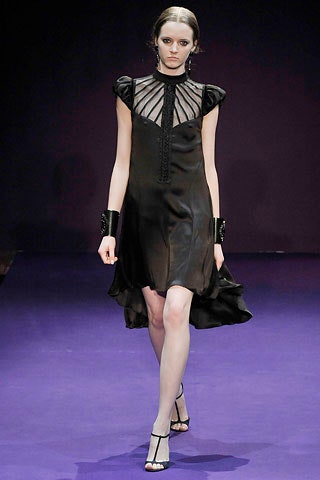 black silk pleated midi dress