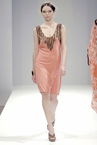 pink silk sleeveless dress