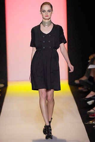 black fitted mini dress