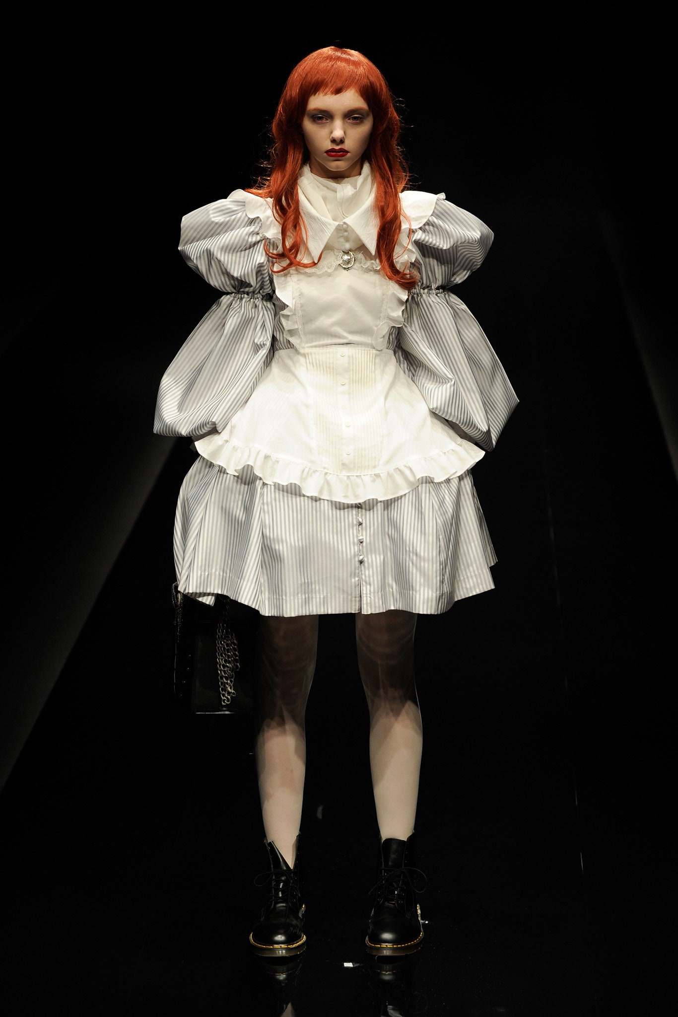 white gray pleated mini dress