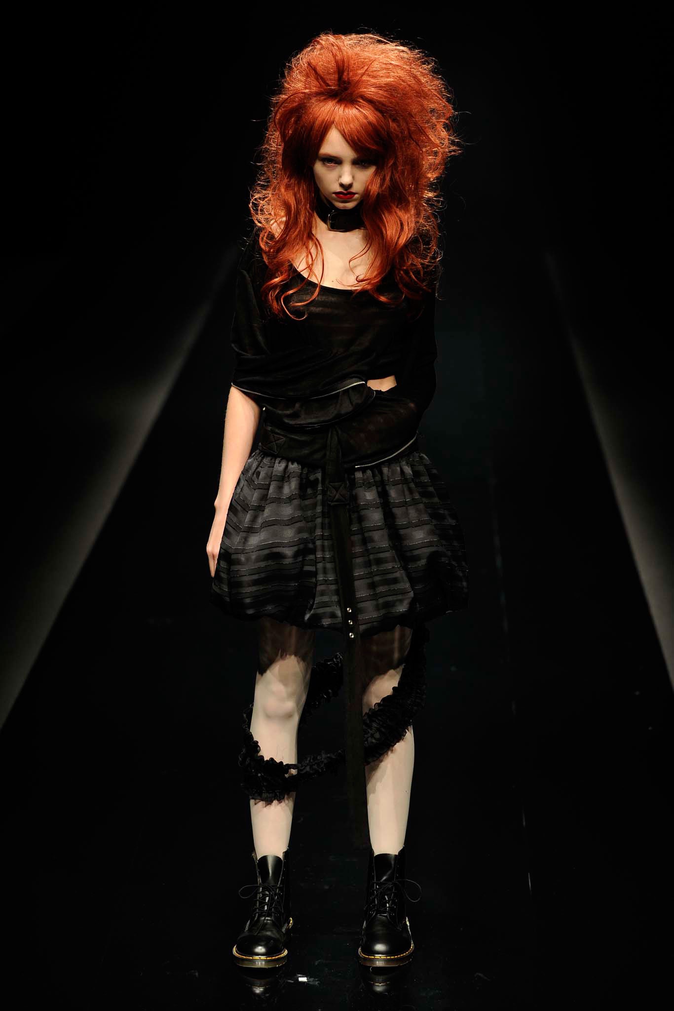 black silk pleated mini dress