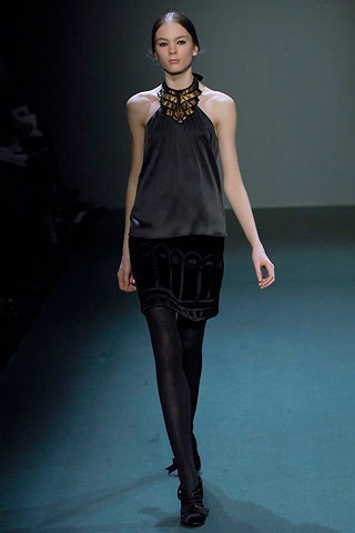 black silk halter mini dress