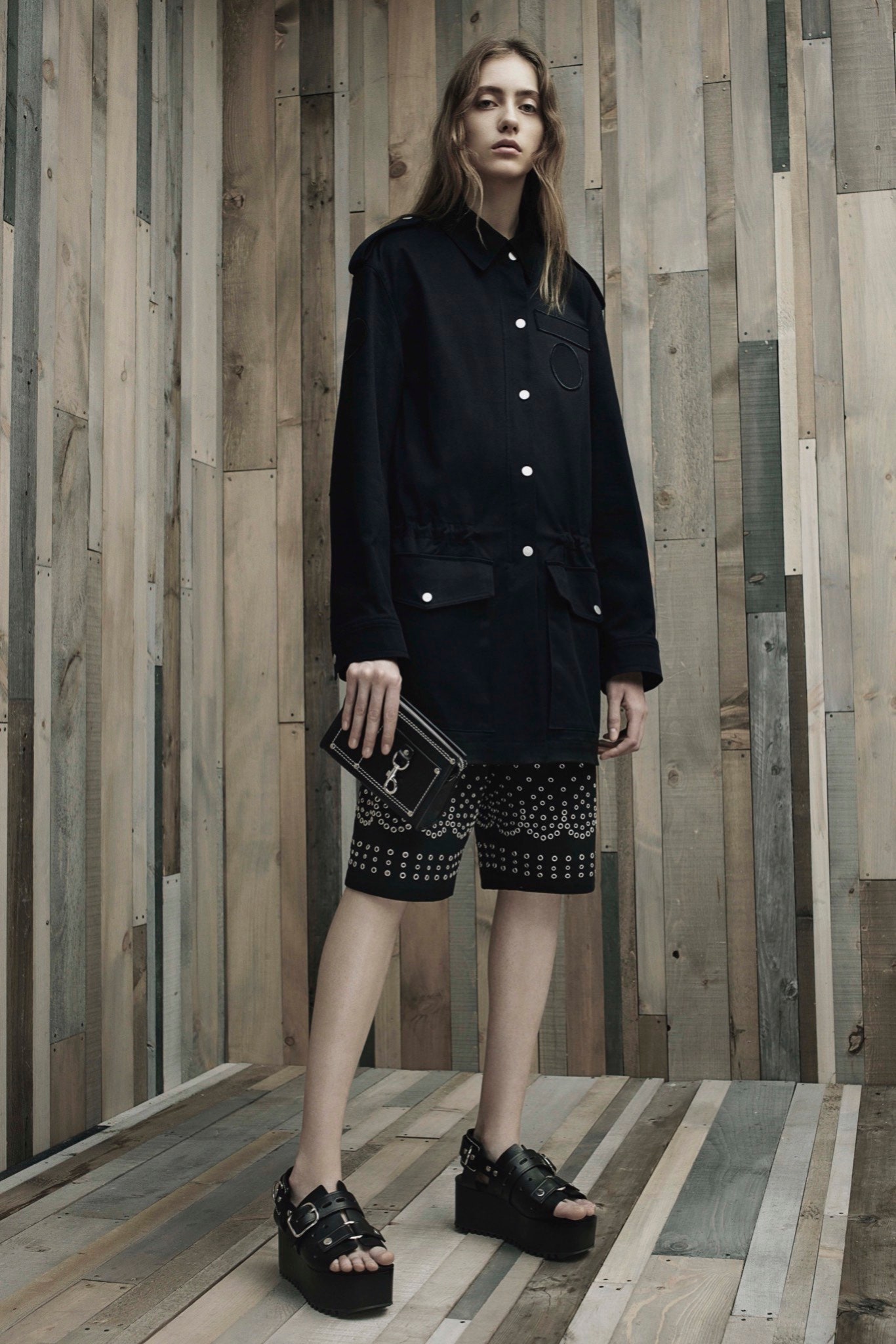 black zippered bag