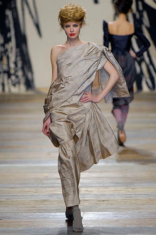 beige silk asymmetric jumpsuit