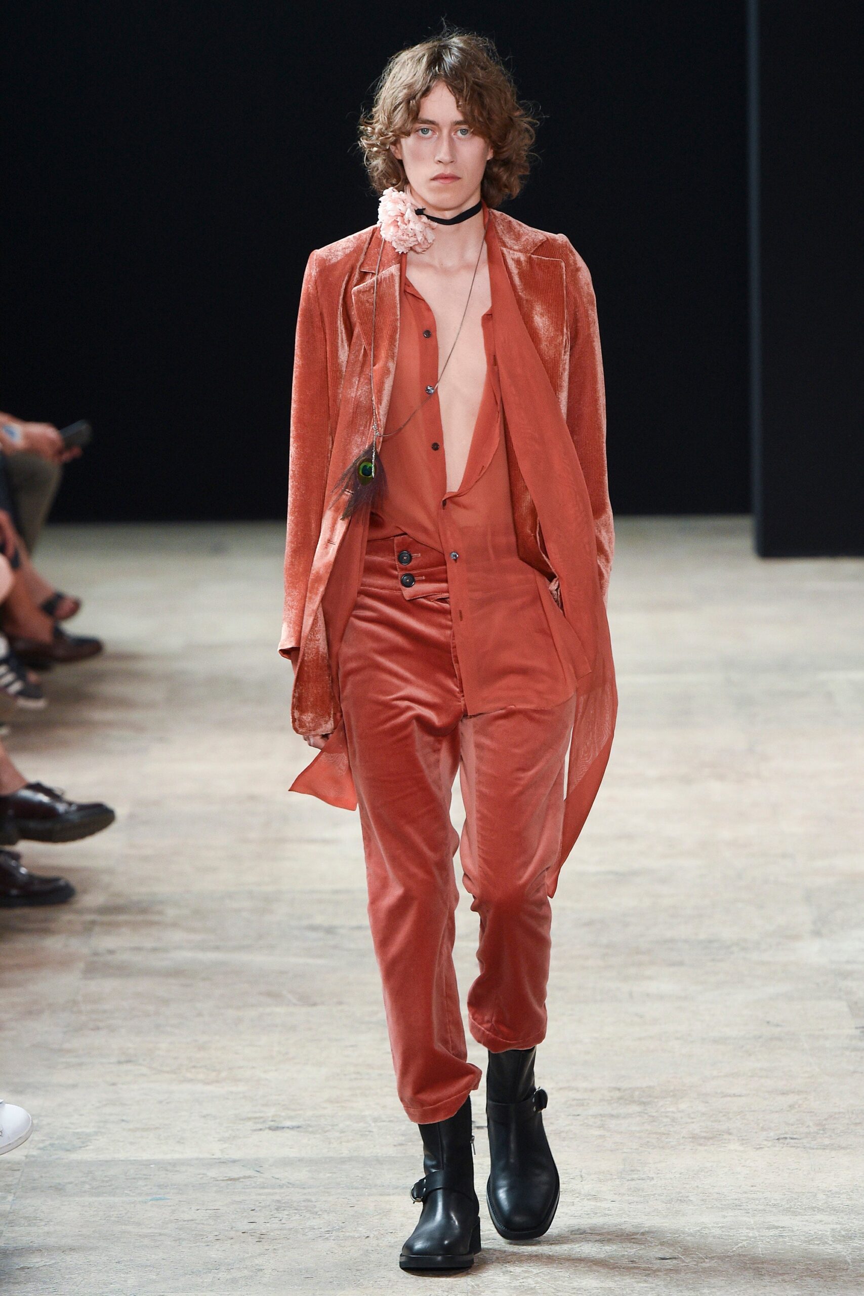 fitted red velvet jacket and pants