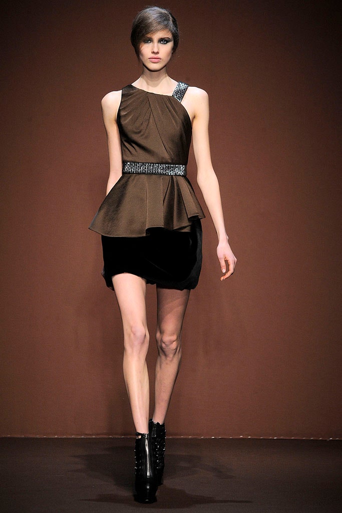 brown silk sleeveless mini dress