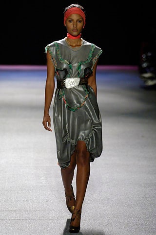 gray silk relaxed dress with belt