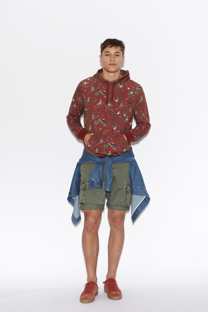 green cotton relaxed cargo short shorts