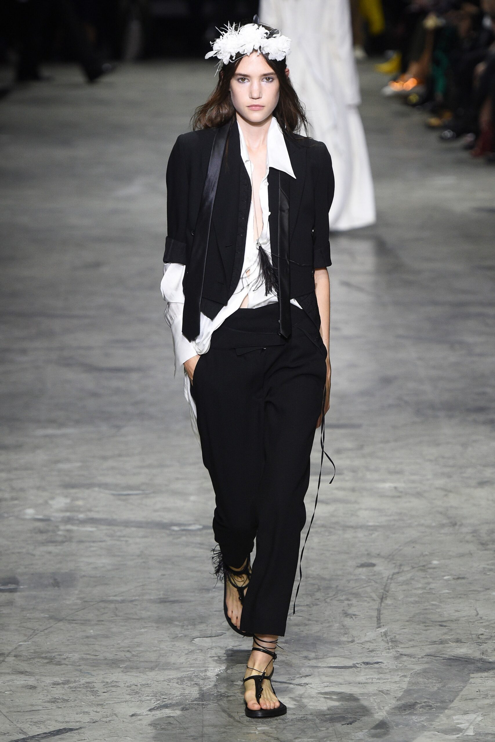 black blazer with white shirt