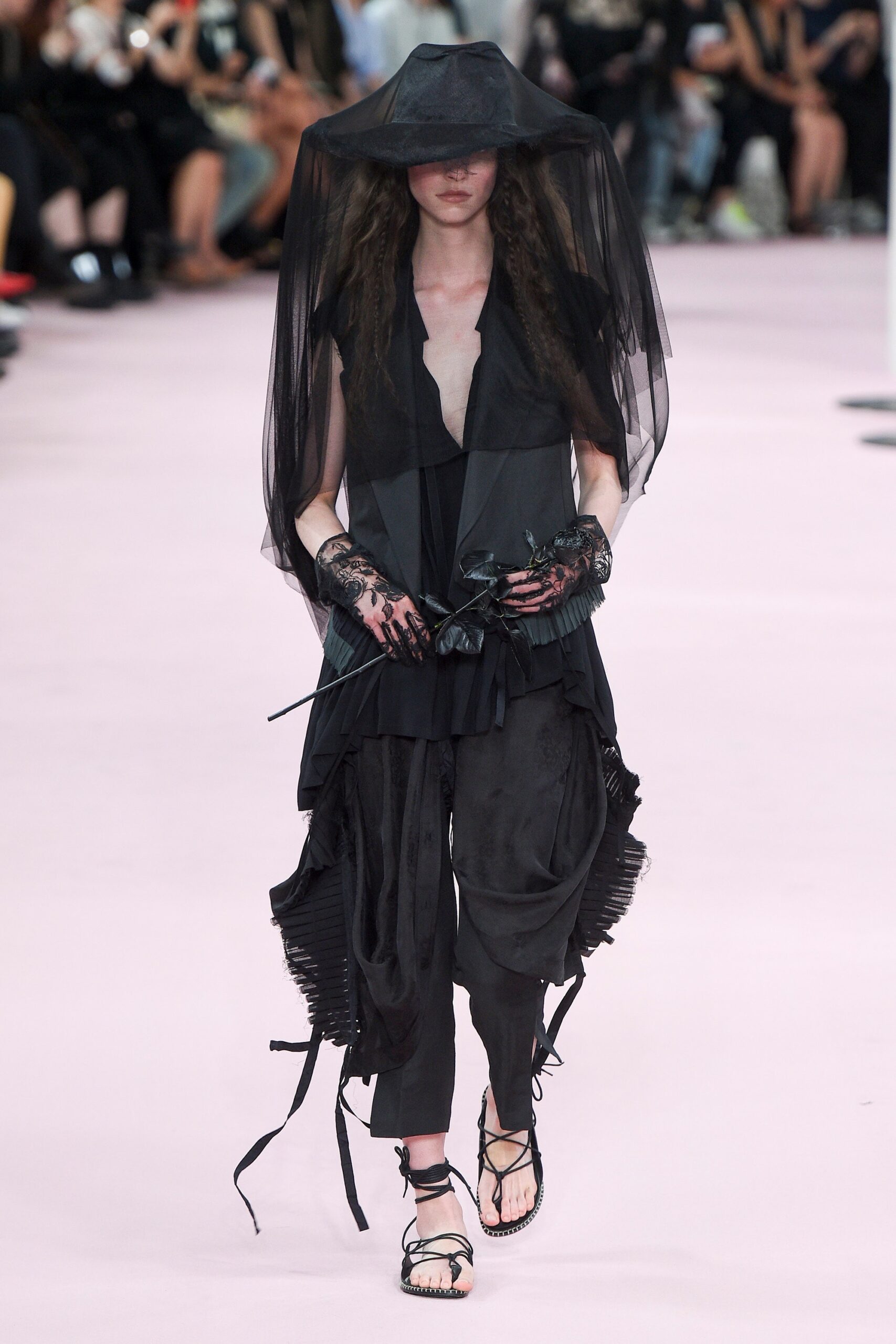 black relaxed top and pants