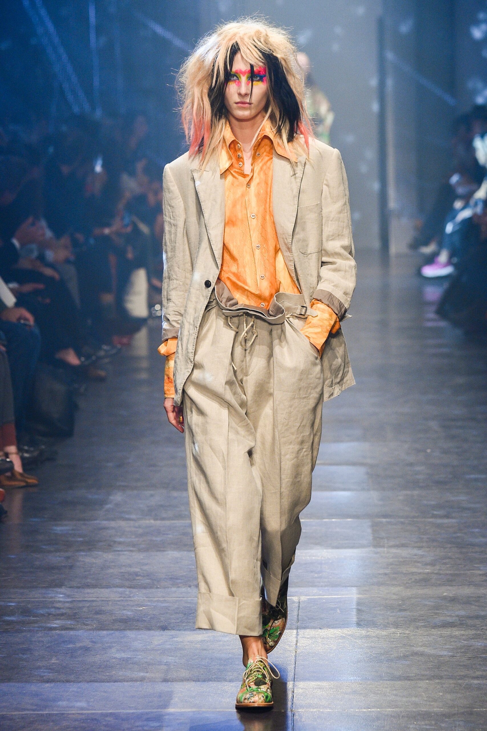 beige linen relaxed suit
