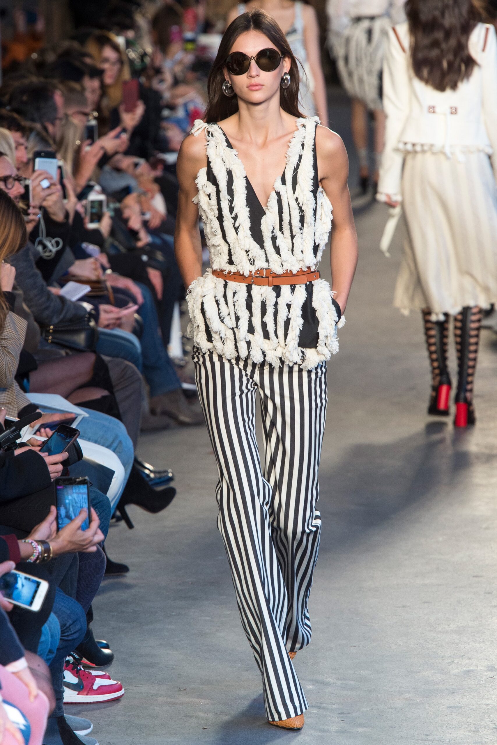striped sleeveless top with pants