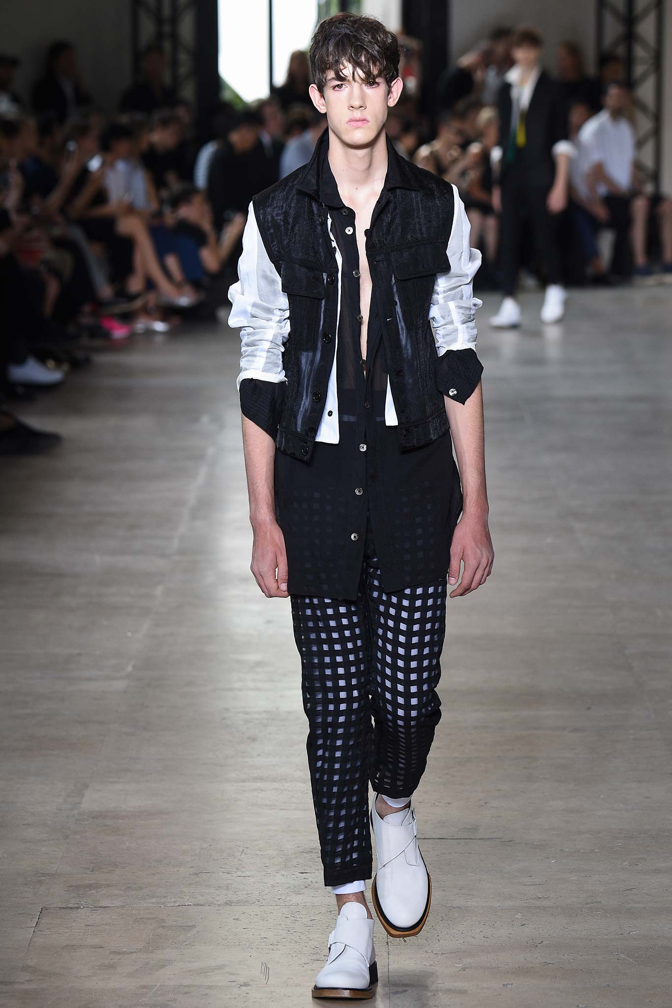 black and white layered outfit