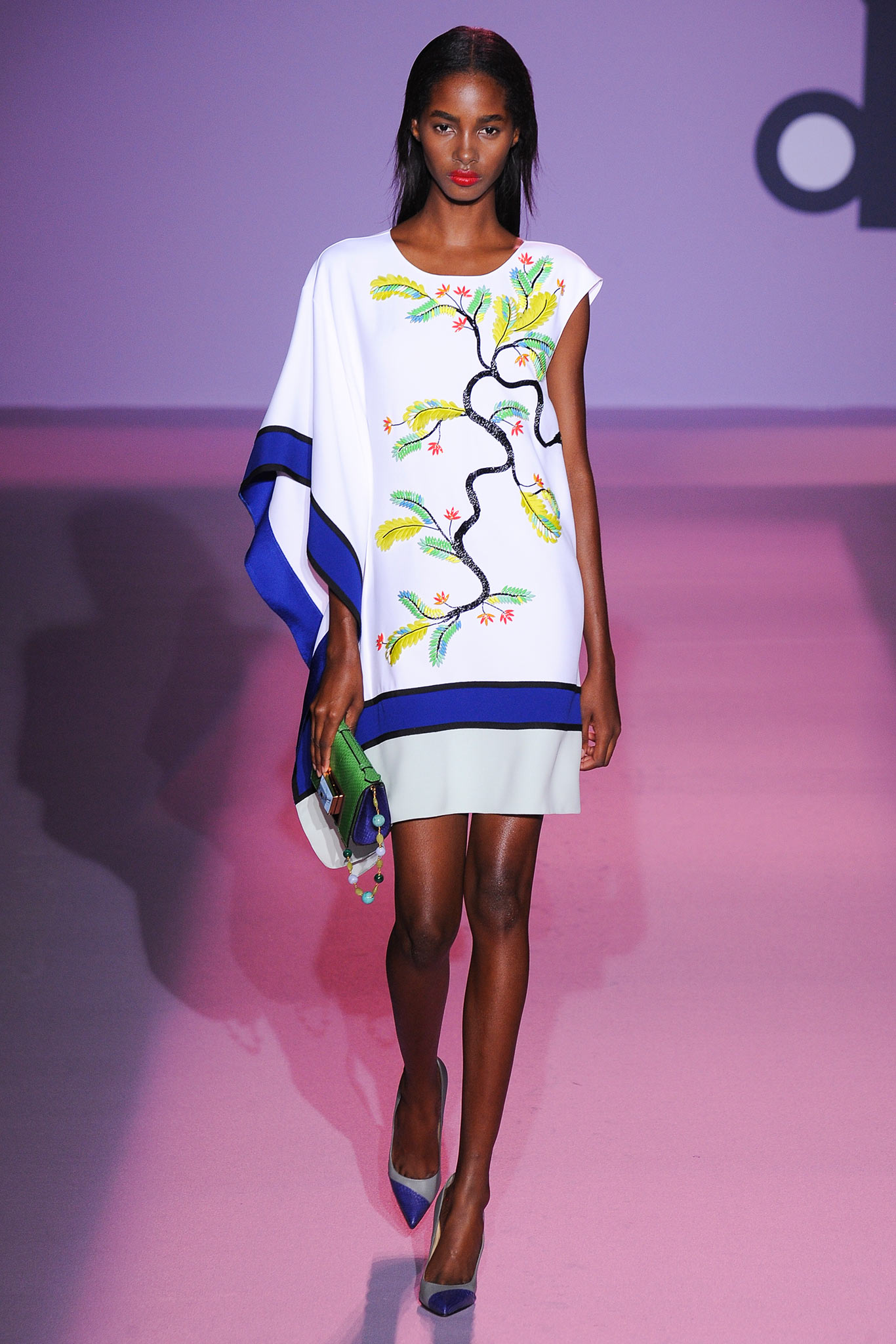 white embroidered asymmetric dress