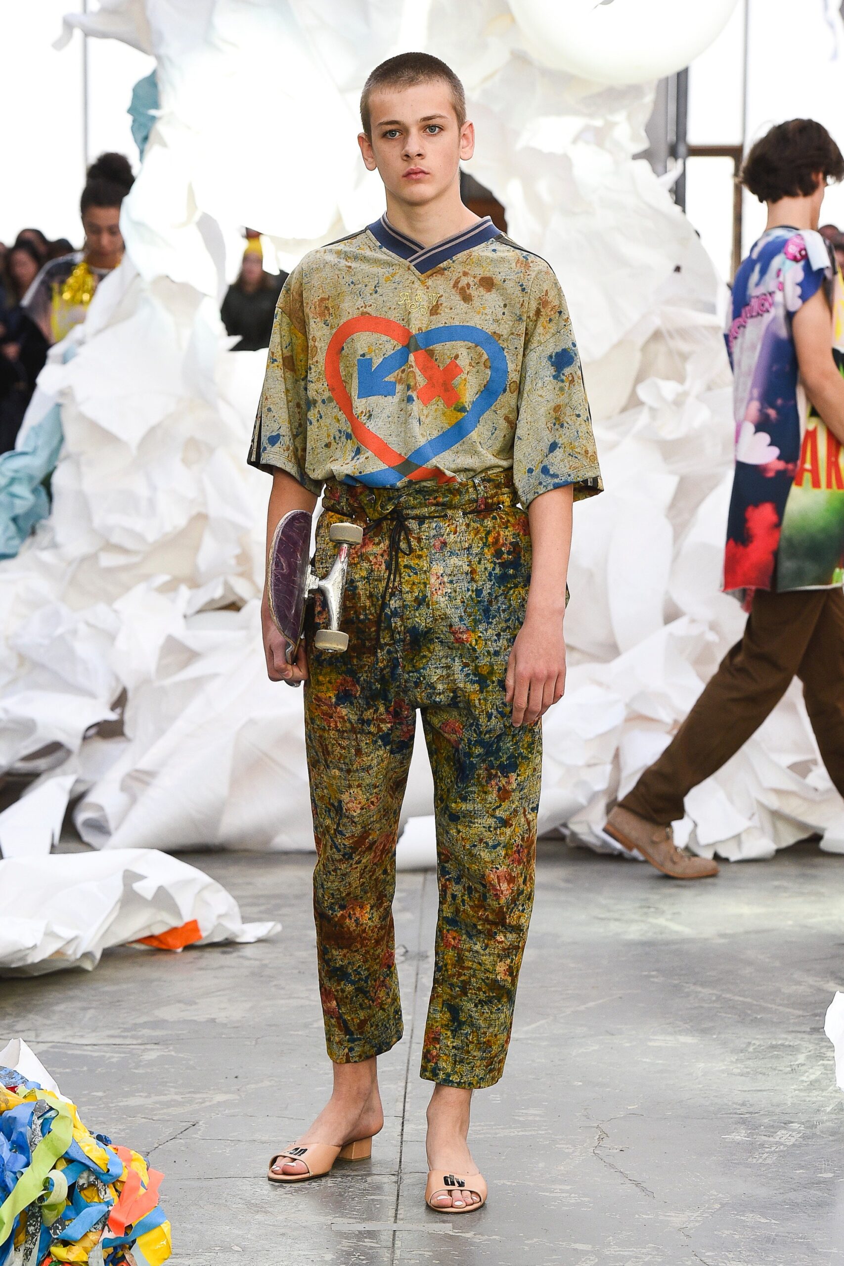 multi-colored relaxed shirt and pants