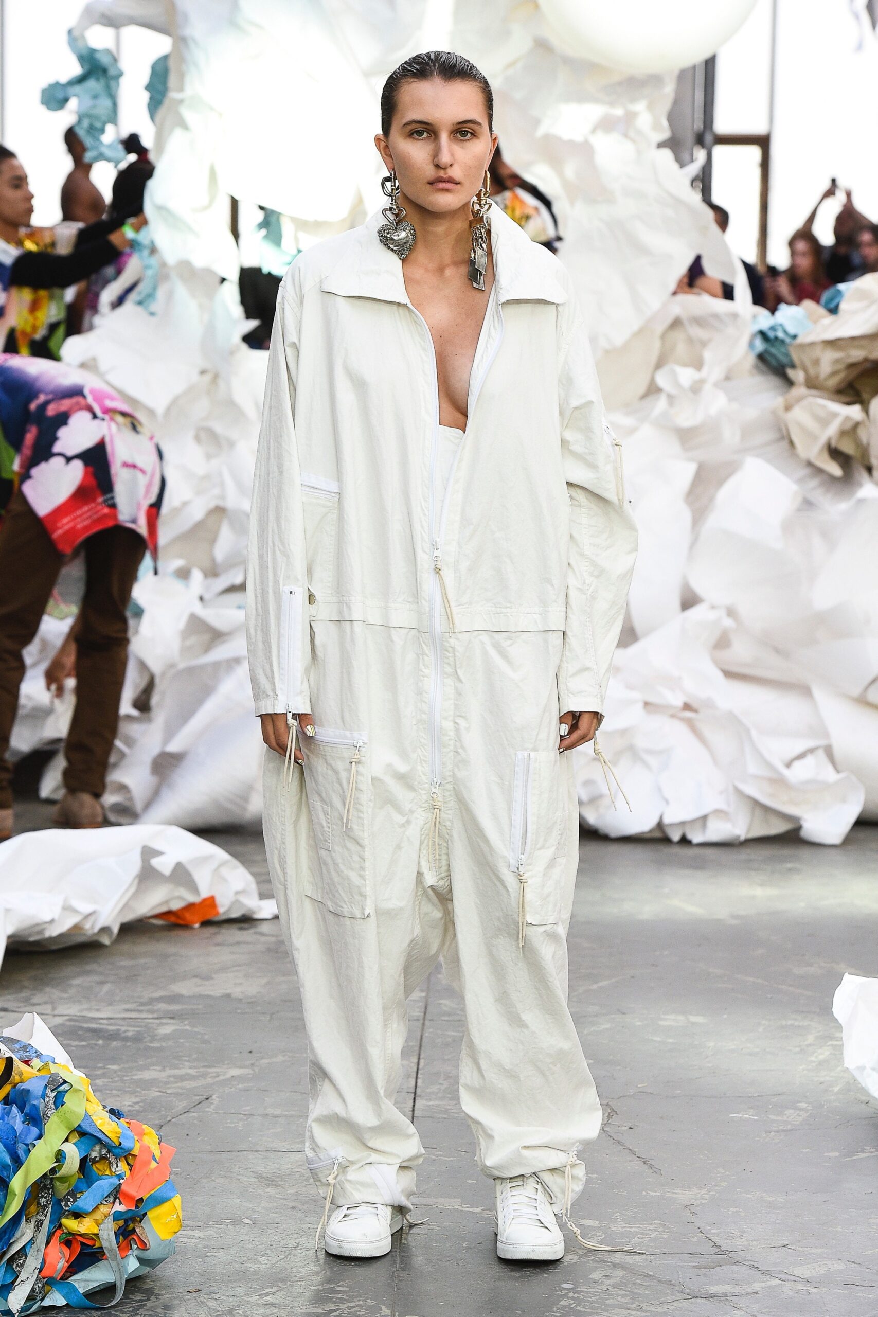 white relaxed jumpsuit