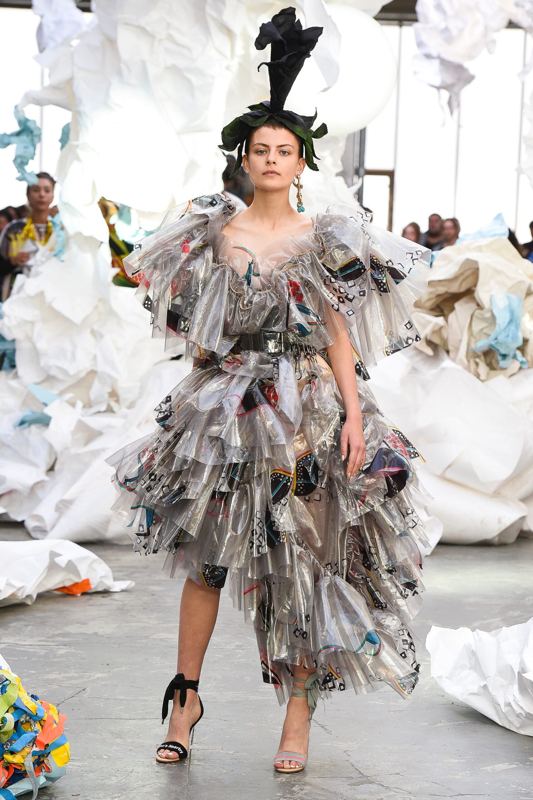 clear multi-layered dress