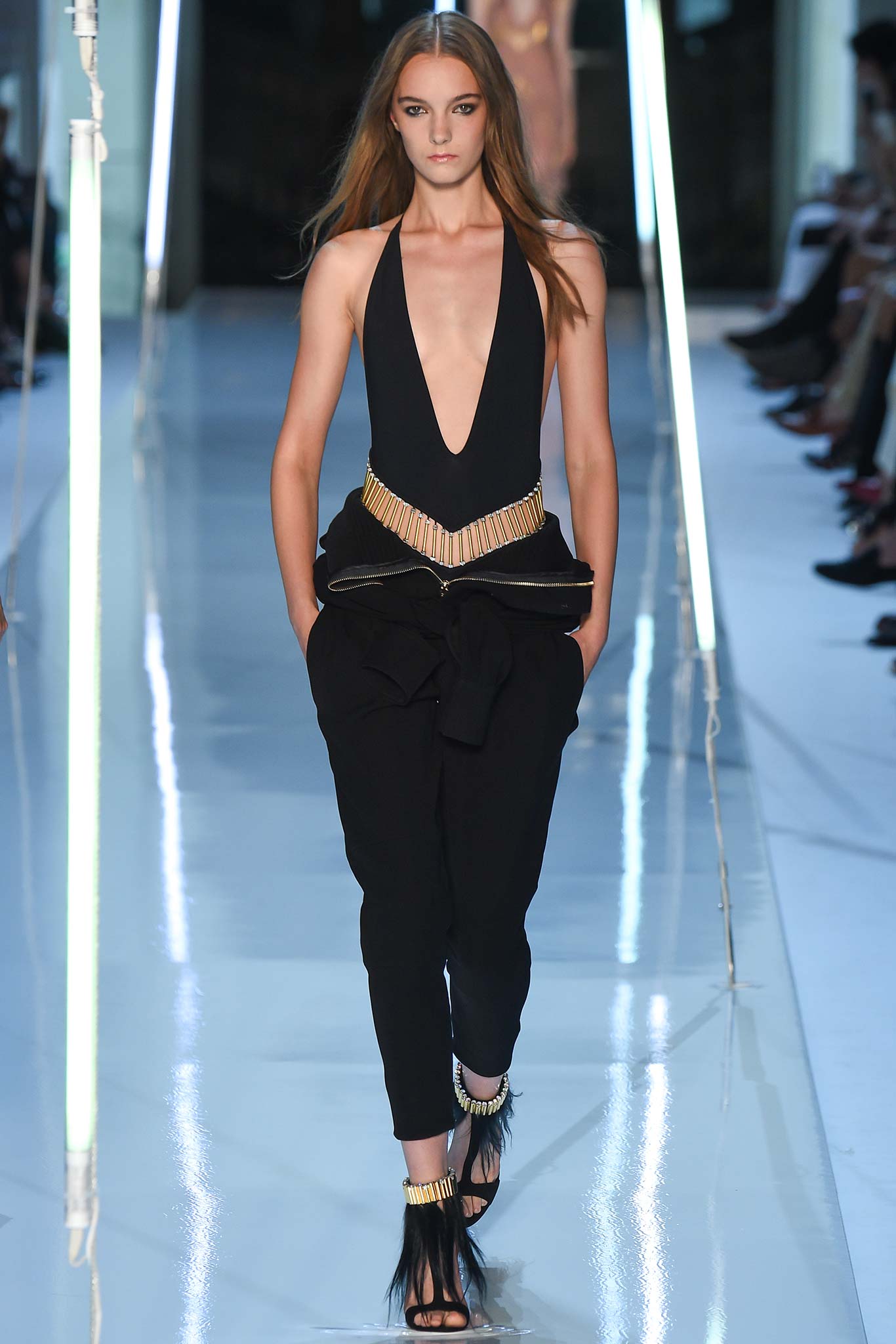 gold metallic embellished belt