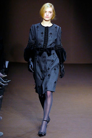 black embroidered midi dress