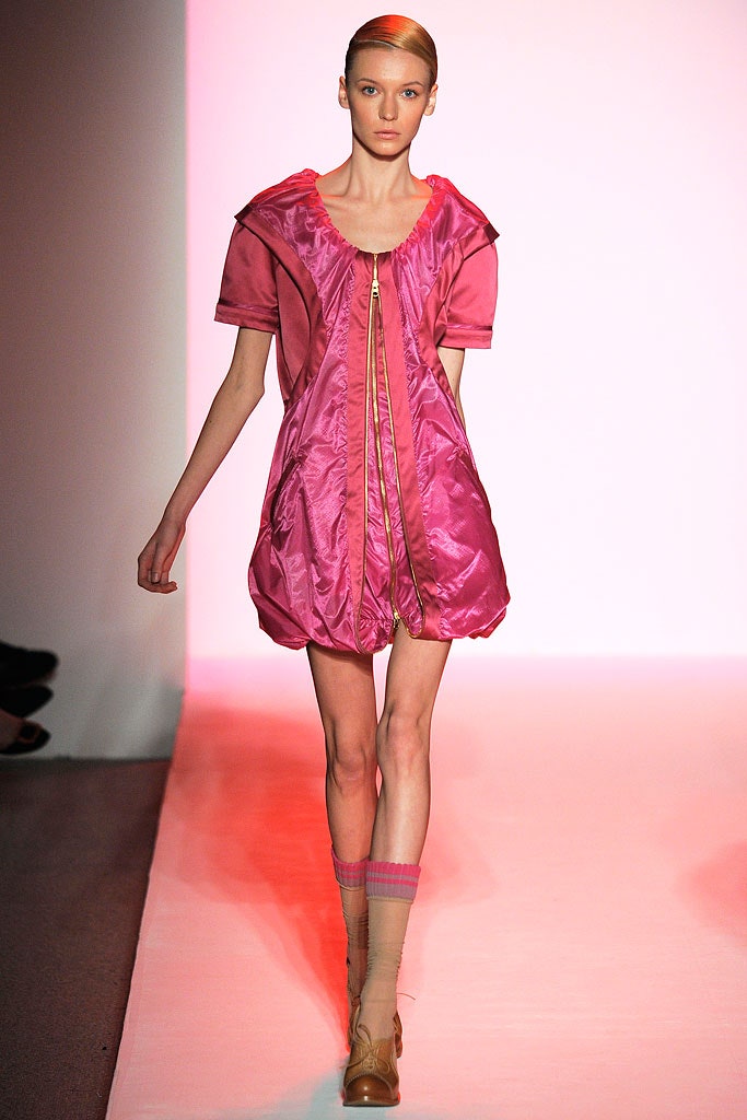 pink silk relaxed dress