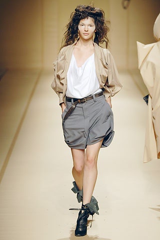 beige cotton long-sleeve oversized buttoned jacket